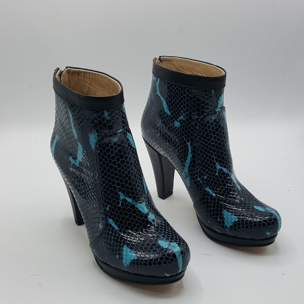 Black Leather Ankle Boots